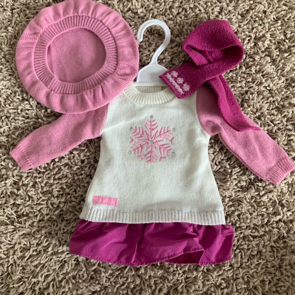 American girl doll winter fun clothing set(hanger not included)